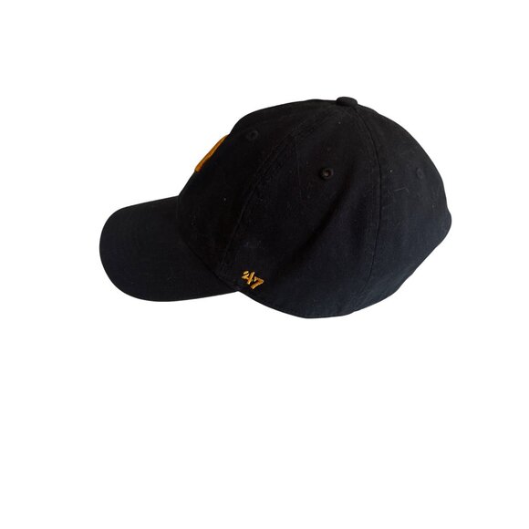 Pittsburgh Pirates 47 Brand Adjustable Black Hat MLB Pennsylvania Sport - Picture 2 of 5